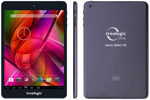 Планшет Treelogic Brevis 785DC IPS в тонком металлическом корпусе
