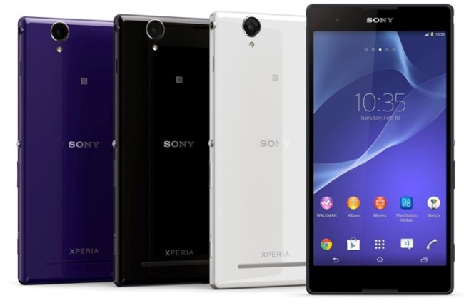 Представлены новые фаблеты Sony Xperia T2 Ultra и T2 Ultra dual