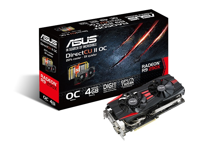 ASUS представила видеокарты R9 290X и R9 290 Direct CU II