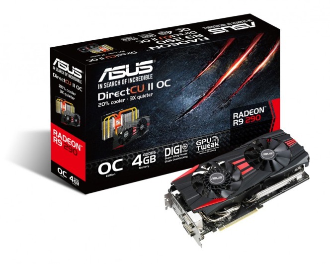 ASUS представила видеокарты R9 290X и R9 290 Direct CU II