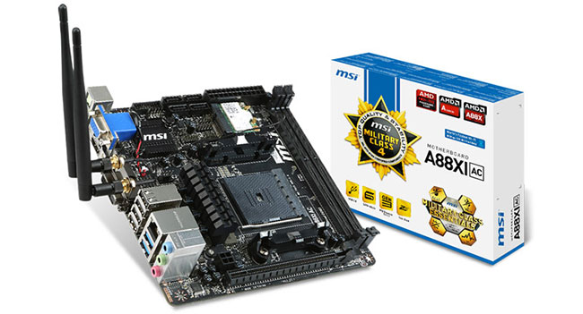 Представлена компактная материнская плата MSI A88XI AC